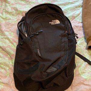 The north face back pack. Black. Like new condition